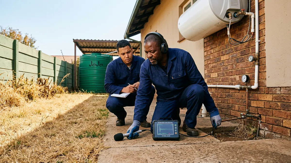Non Invasive Water Leak Detection